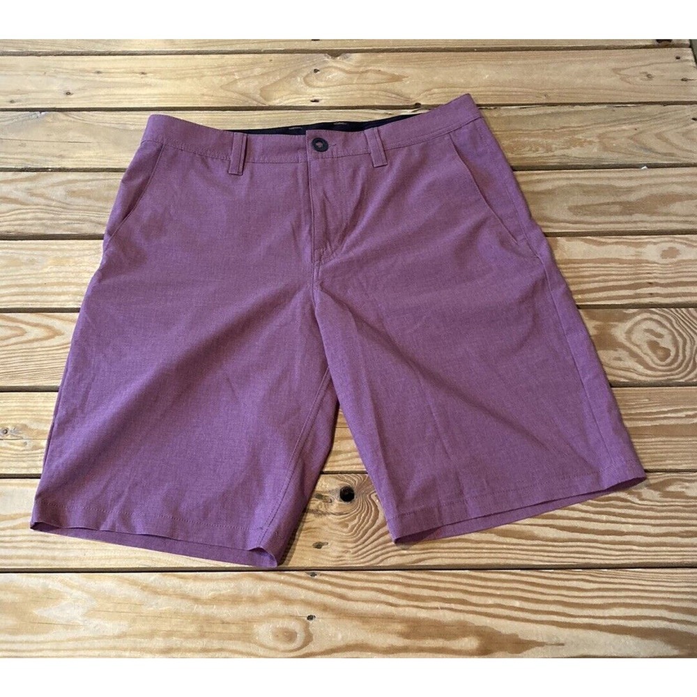 Volcom Flat Front Shorts Size 30 Men’s Purple